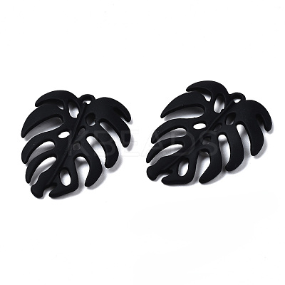 Spray Painted Alloy Pendants PALLOY-T077-116A-RS-1
