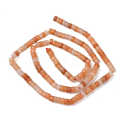 Natural Red Aventurine Heishi Beads Strands G-A299-A02-01-1