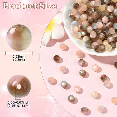 100Pcs Resin Beads RESI-YW0004-59A-1