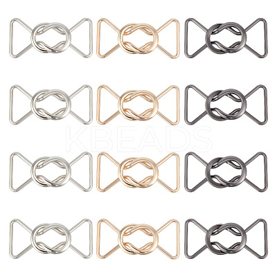 12Pcs 3 Colors Alloy Belt Buckles FIND-OC0002-91A-1