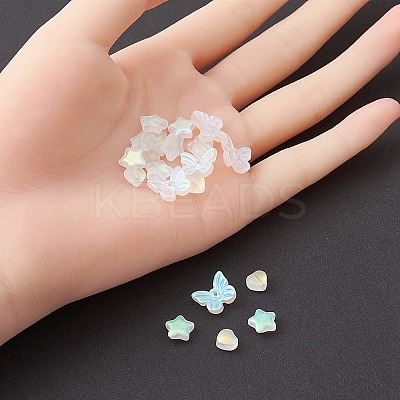 20Pcs 3 Style Electroplate Glass Beads GLAA-YW0001-90-1