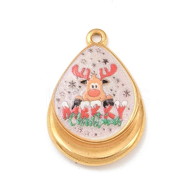 Printed 304 Stainless Steel Pendants LS-STAS-B116-01A-G02-1