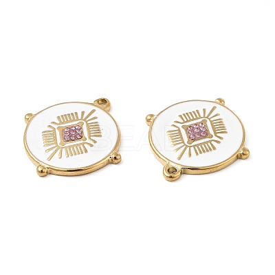 PVD Vacuum Plating 201 Stainless Steel Enamel Pendants STAS-J401-VC979-1