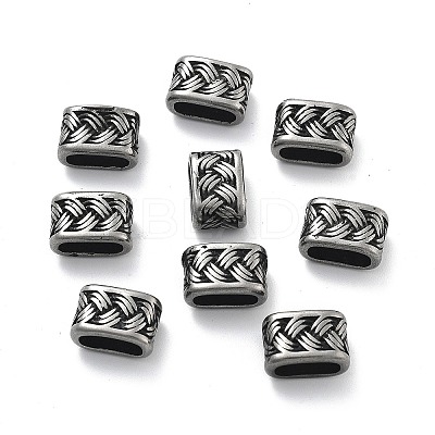 304 Stainless Steel Slide Charms/Slider Beads STAS-I181-045AS-1