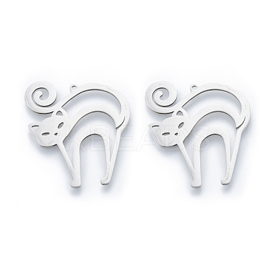 Non-Tarnish 201 Stainless Steel Pendants STAS-N090-LA928-1-1