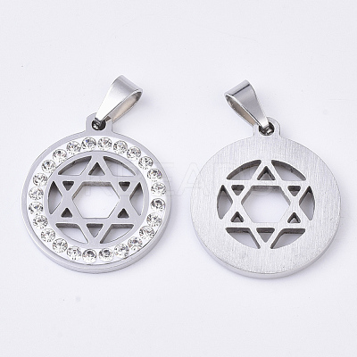 201 Stainless Steel Pendants STAS-N089-29P-1