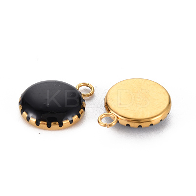 304 Stainless Steel Enamel Charms STAS-Q241-018F-1