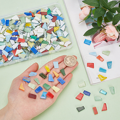 291Pcs 3 Colors Porcelain Mosaic Tiles PORC-WR0001-01A-1