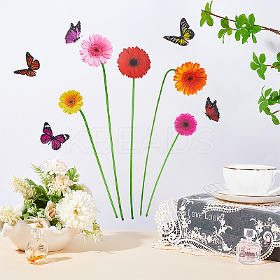 PVC Self Adhesive Wall Decorative Stickers STIC-WH0002-037-1
