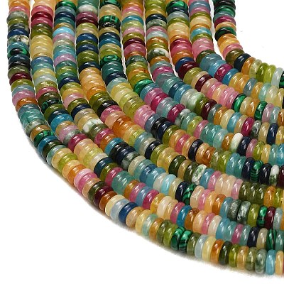 Dyed Natural White Jade Beads Strands GG-CBA47A4-C02-2X6MM-1