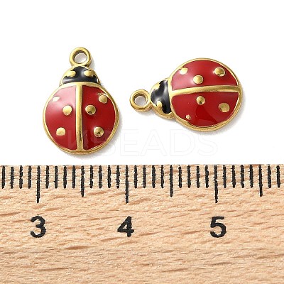 304 Stainless Steel Enamel Charms STAS-S172-03A-G-1