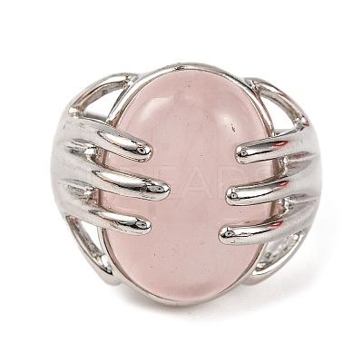 Oval Natural & Synthetic Gemstone Finger Ring G-Q184-06P-1