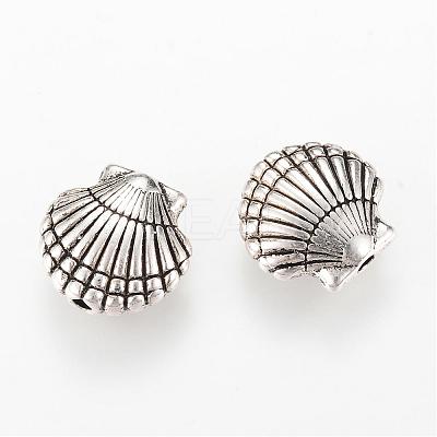 Tibetan Style Alloy Beads TIBEB-Q067-09AS-RS-1