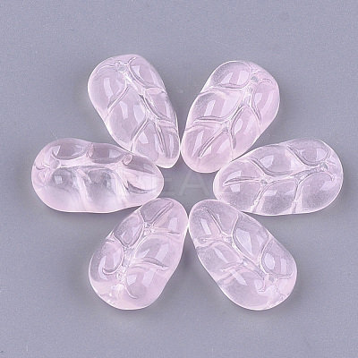 Transparent Spray Painted Glass Pendants X-GLAA-S183-16A-1