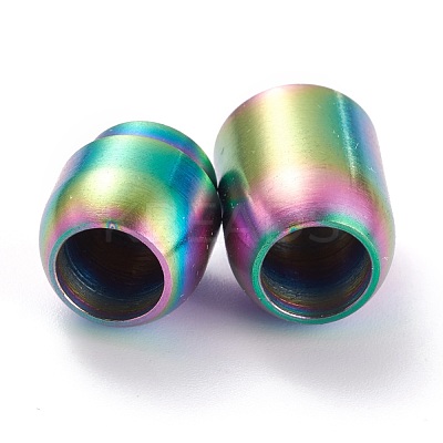 Ion Plating(IP) 304 Stainless Steel Magnetic Clasps with Glue-in Ends STAS-G239-13C-1