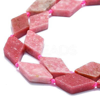 Natural Argentina Rhodonite Beads Strands G-K245-E04-A02-1