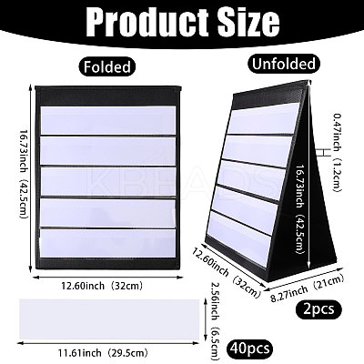 20 Bags Cloth Desk Calendar Display Holder AJEW-CA0005-47A-1