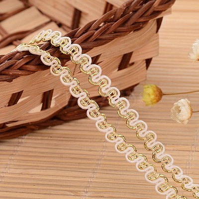 Lace Trim Nylon Ribbon for Jewelry Making ORIB-L005-50-1