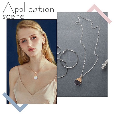 60Pcs 2 Styles Transparent Glass Pendants FIND-AR0005-07-1