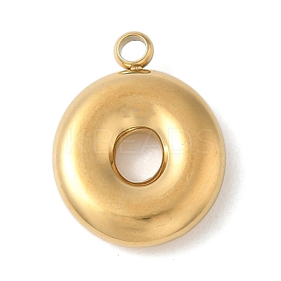 304 Stainless Steel Initial Pendants STAS-S186-12O-G-1