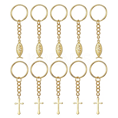 Brass & Tibetan Style Alloy Keychain KEYC-JKC00555-02-1