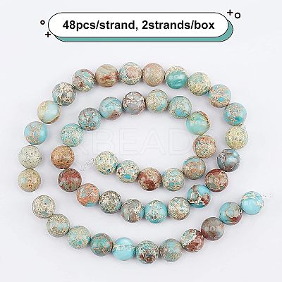 Natural Regalite/Imperial Jasper/Sea Sediment Jasper Beads Strands G-OC0001-05-1