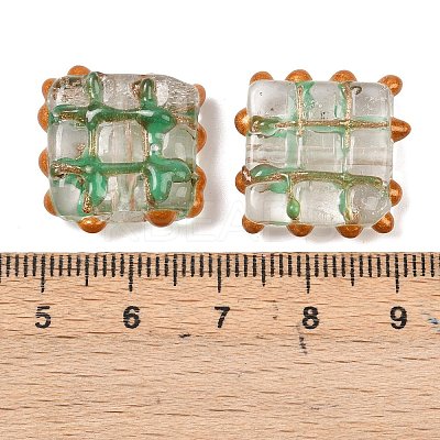 Handmade Gold Sand Lampwork Beads LAMP-L082-01D-1