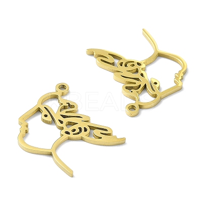 201 Stainless Steel Pendants STAS-K269-01D-G-1