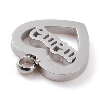 Non-Tarnish 304 Stainless Steel Charms LS-STAS-Y002-03P-1