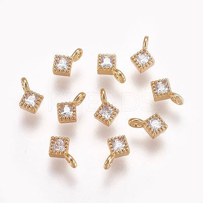 Brass Cubic Zirconia Pendants LS-X-KK-T014-109G-1