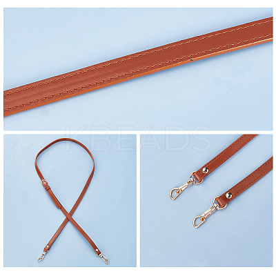2 Pcs 2 Colors PU Leather Bag Handles FIND-CA0002-01-1
