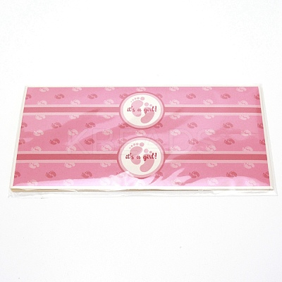 Paper Adhesive Water Bottle Stickers LS-DIY-WH0259-17A-1