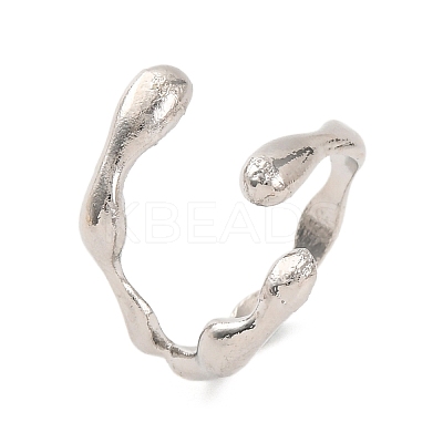Alloy Open Cuff Rings for Women RJEW-M018-02P-02-1