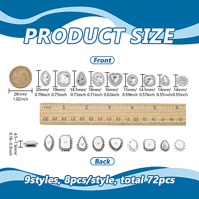 Sew on Rhinestone GLAA-FG0001-25A-1