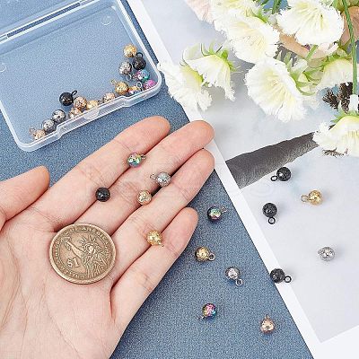 30Pcs 5 Colors Ion Plating(IP) 304 Stainless Steel Charms STAS-UN0027-57-1