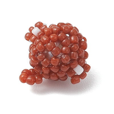 3D Glass Seed Beaded Monkey Pendants PALLOY-MZ01154-1