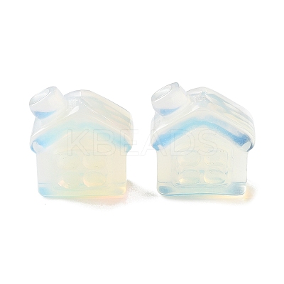 Opalite Carved House Figurines DJEW-P015-01B-1