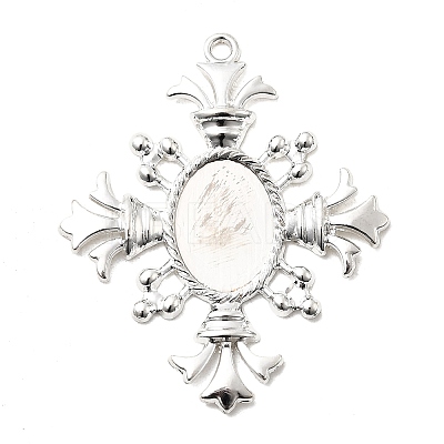Alloy Cabochon Settings PW-WGAB9EB-12-1
