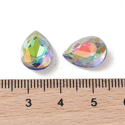 Glass Rhinestone Cabochons RGLA-L029-04A-SPLA-1