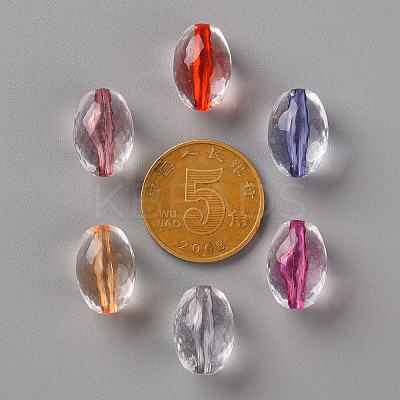 Transparent Acrylic Beads TACR-S154-14A-1