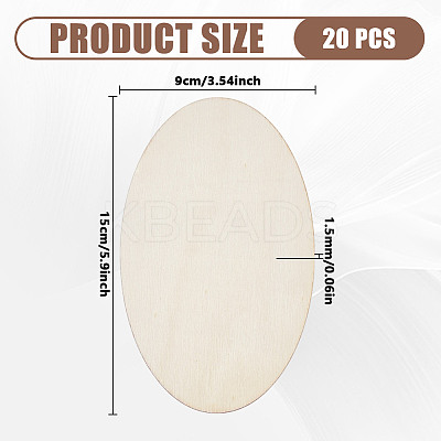 Unfinished Blank Wooden for Painting Arts WOOD-WH0048-18A-1