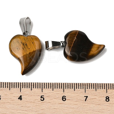 Natural Tiger Eye Pendants G-B127-11P-06-1