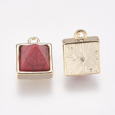 Synthetic Turquoise Pendants LS-G-P362-04B-1