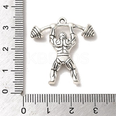 Tibetan Style Alloy Sport Pendants PALLOY-M217-43AS-1
