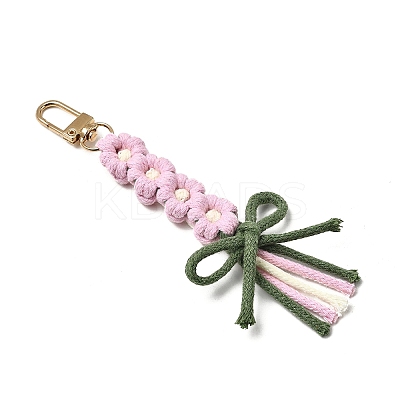 Cotton Pendant Decorations HJEW-TA00396-03-1