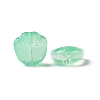 Transparent Spray Painted Glass Beads GLAA-I050-12D-1