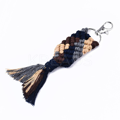Polycotton(Polyester Cotton) Tassel Big Pendants Decorations FIND-T035-05-RS-1