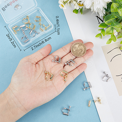 20Pcs 2 Colors Brass Converters Findings KK-BBC0009-39-1