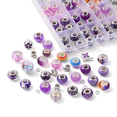 European Bracelets Necklaces Making Kits DIY-YW0004-91C-1