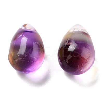 Electroplate Glass Charms LS-GLAA-P049-C07-1